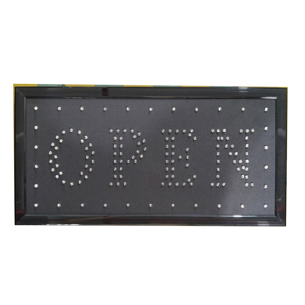 1pc LED Open Sign High Visibility Practical Electric Display Sign LED Sign Board Advertising Board for Wall Shop Window