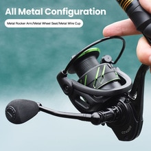 Spinnen Angeln Spule Metall Spule 13 + 1BB 5.0:1/4.7:1 Edelstahl Griff Arm Fuß Griff Meer Karpfen Angeln Spule