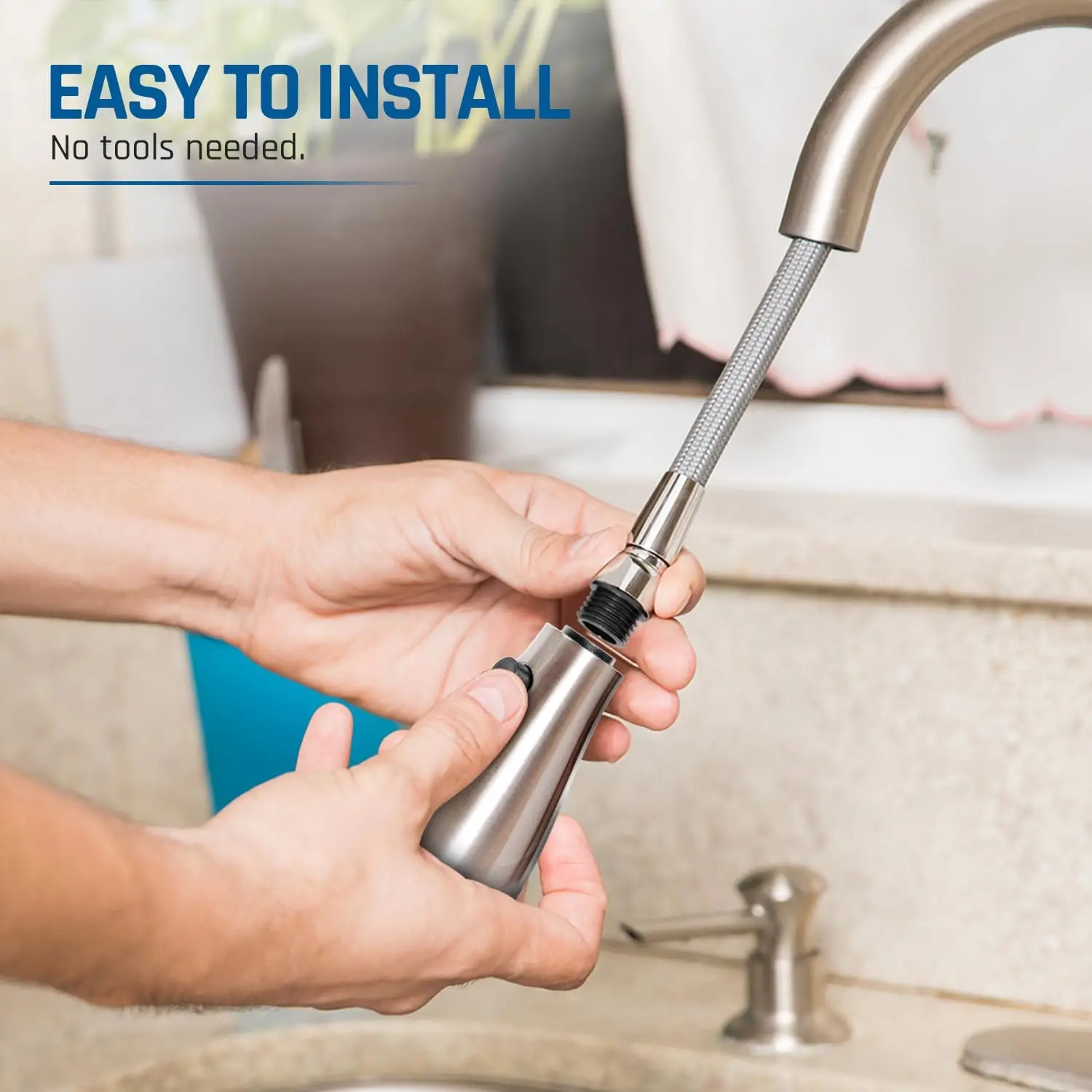 Kitchen Faucet Head Replacement 3 Modes Faucet Sprayer 9 Nozzles Sprayer Water Saving Shower Bathroom Basin Sink Tap Replacement