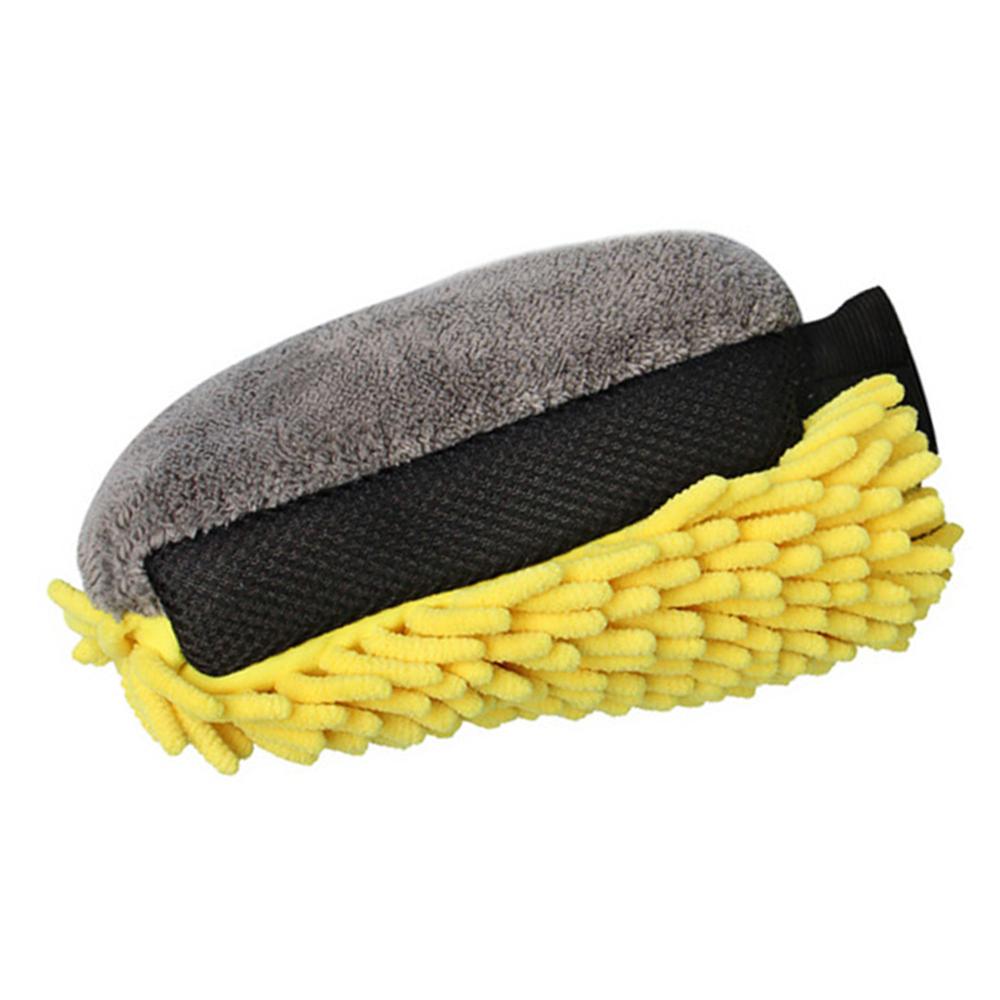 1pc mikrofiber bilvask motorsykkel rengjøringskluter klassisk vask til bil anti modnere rimelig nyttig gul grå: En
