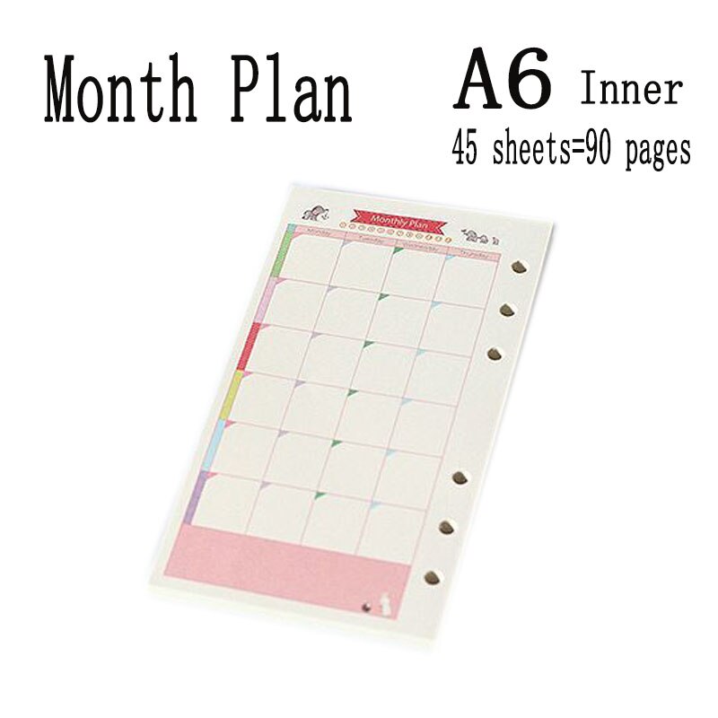 A5 a6 läderfodral spiral anteckningsbok ringpärm indexavdelare kortfyllare prick dagbok agenda planerare tillbehör bullet journal