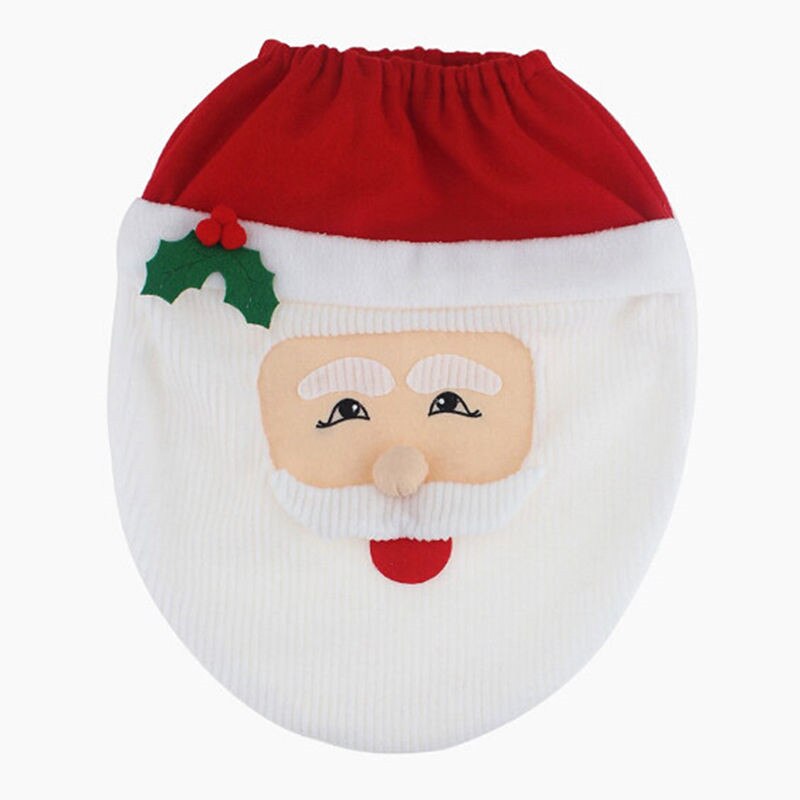 Kerstversiering Toilet Seat Cover Sneeuwpop Kerstman Wc Deksel Decor Elf Nieuwjaar Xmas Kerst Badkamer Ornamenten