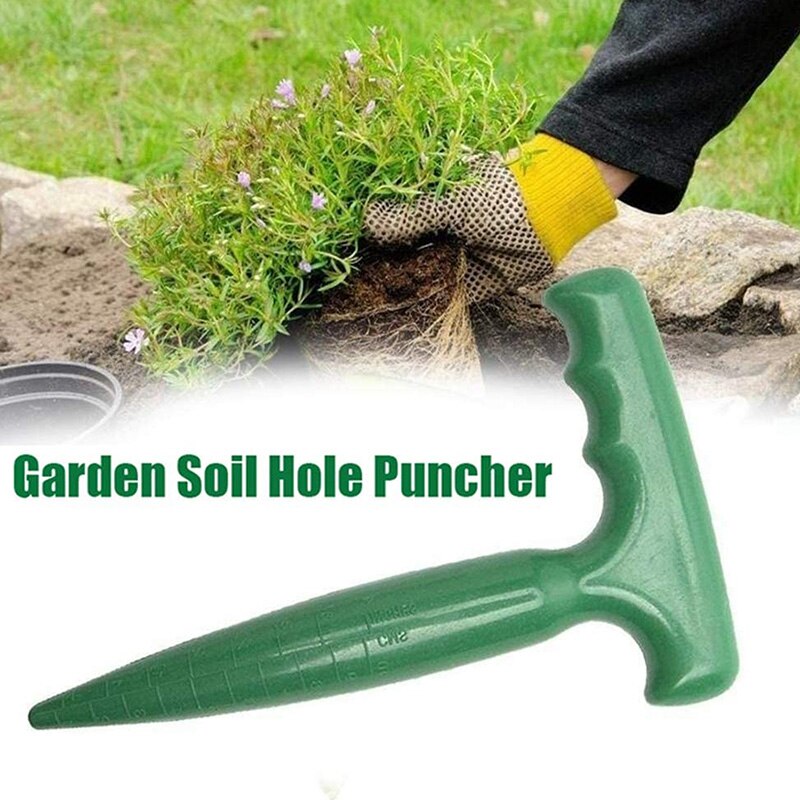 Portable Sowing Seedlings Hole Puncher Plastic Hole Puncher Gardening Flower Planting Weeding Digging Seedling Tools