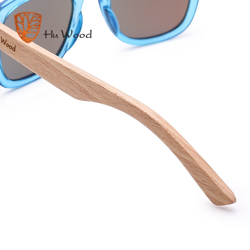 Hu Wood-gafas de sol polarizadas para niños y niñas, con marcos reciclados y brazos de madera de haya, de 4 a 8 años