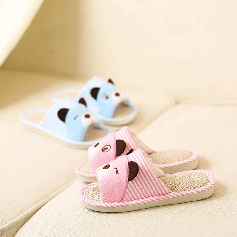 Kinderen Lente Herfst Slippers Kids Familie Slippers Cartoon Beer Huishoudelijke Anti-Slip Indoor Home Slippers voor Meisjes en Jongens