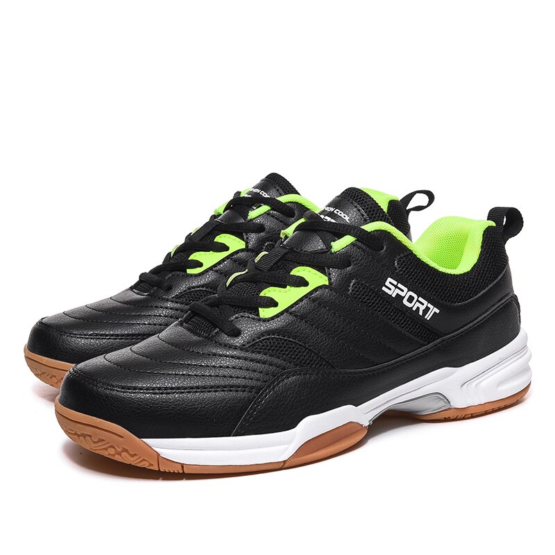 Professionele Badminton Schoenen Mannen Lichtgewicht Sportschoenen Anti-gladde Ademende Sneakers voor Mannen Maat 38-46: Black / 7.5