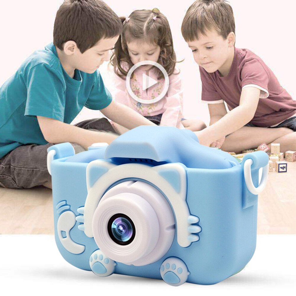 Leuke Video Cartoon Kids 20 Miljoen Pixel High Definition 2.0 Inch Scherm Geheugenkaart Selfie Kinderen Digitale Camera 32Gb