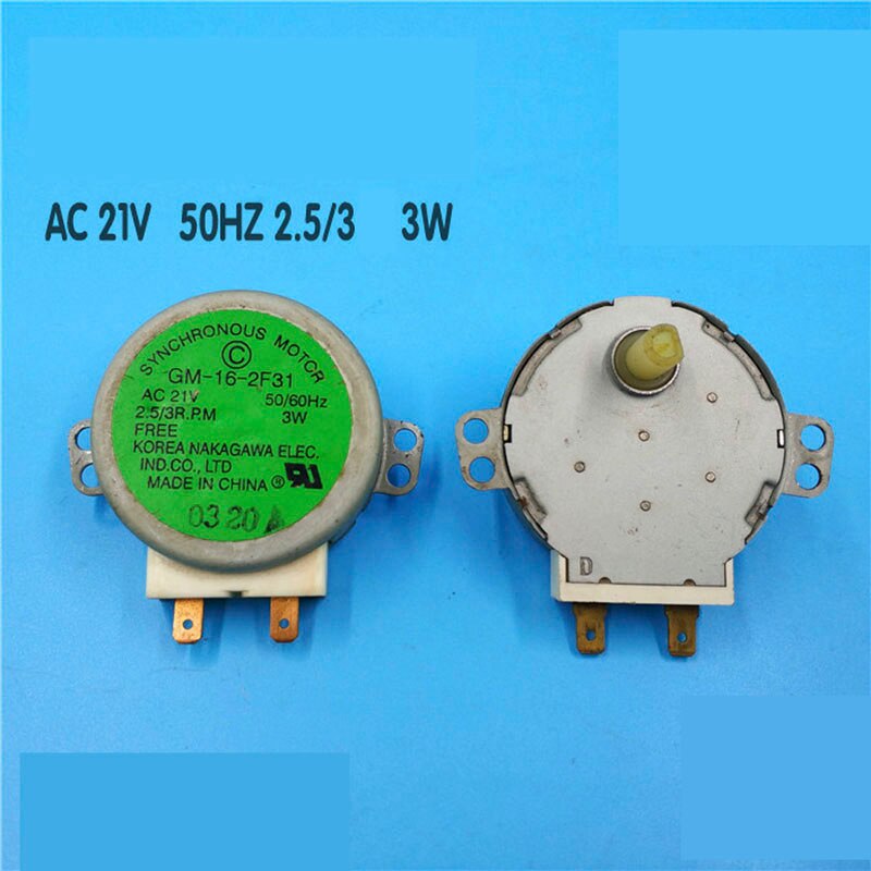 1pc 21V 50HZ 2.5/3 obroty 3W mikrofalowy silnik gramofonu robić gramofonu mikrofalowego, piasty gramofon synchroniczny silnik