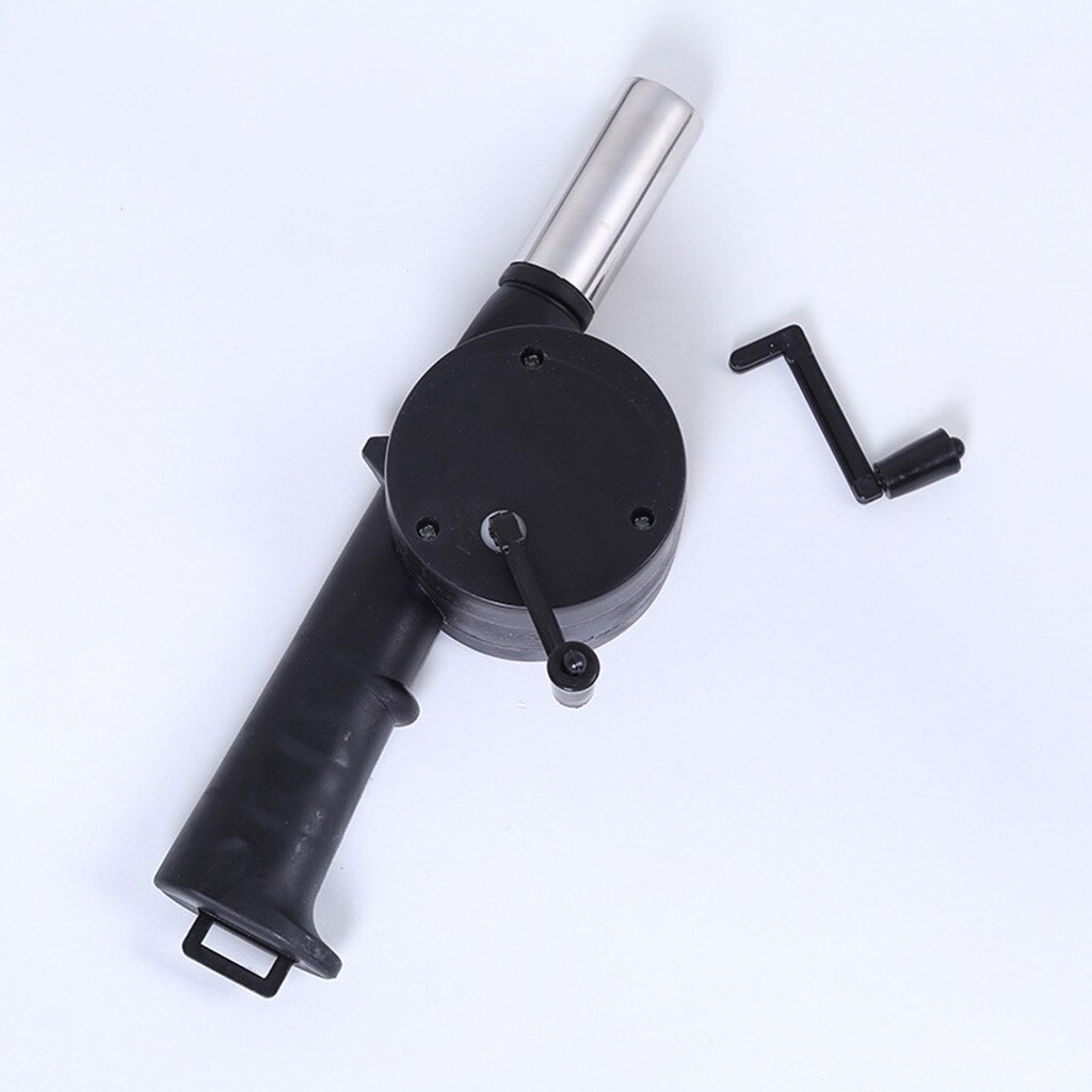 Portable Turbine ventilateur Bbq manivelle ventilateur Air souffleur outils électriques pique-nique Barbecue feu équipement Grade ménage soufflant # jink