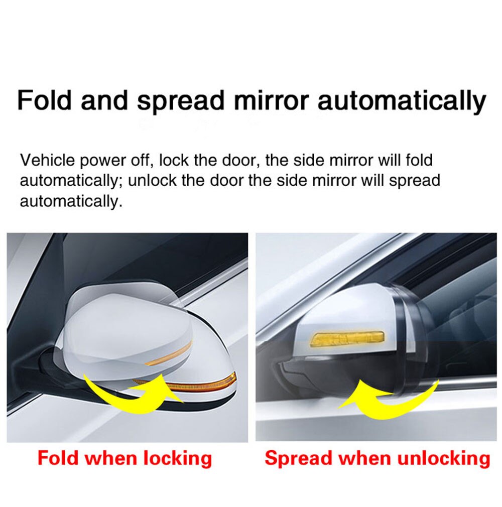 Car Side Mirror Folder Folding Spread Kit For Infiniti FX35 With Electric Folding function