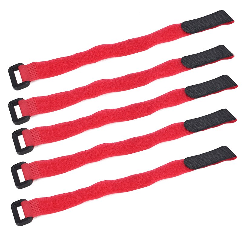 5pcs Bicycle Handlebar Strap Holder Cycling Flashlight Tie Rope Bandages Universal Nylon Sticky Tie Fixed Items Bike accessories: 20X300mm  red