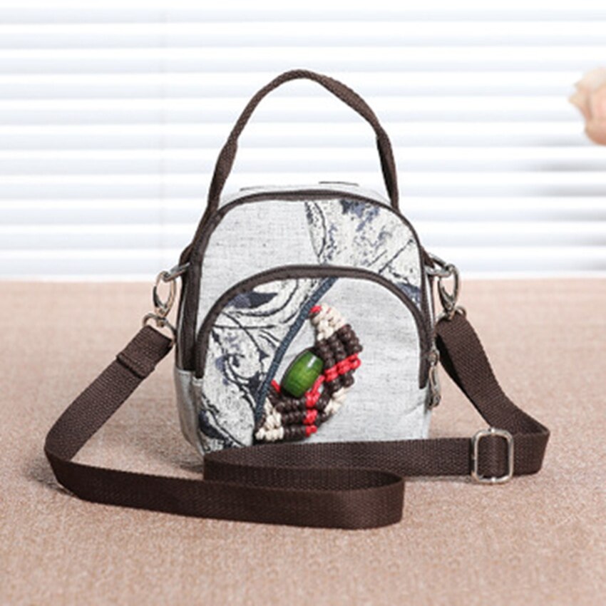 Britischen Wind Hand-gewebte ethnische Wind Mini schulter tasche praktische dauerhaft multi-schicht leichte kreuz-auf Beinen freizeit reisetasche