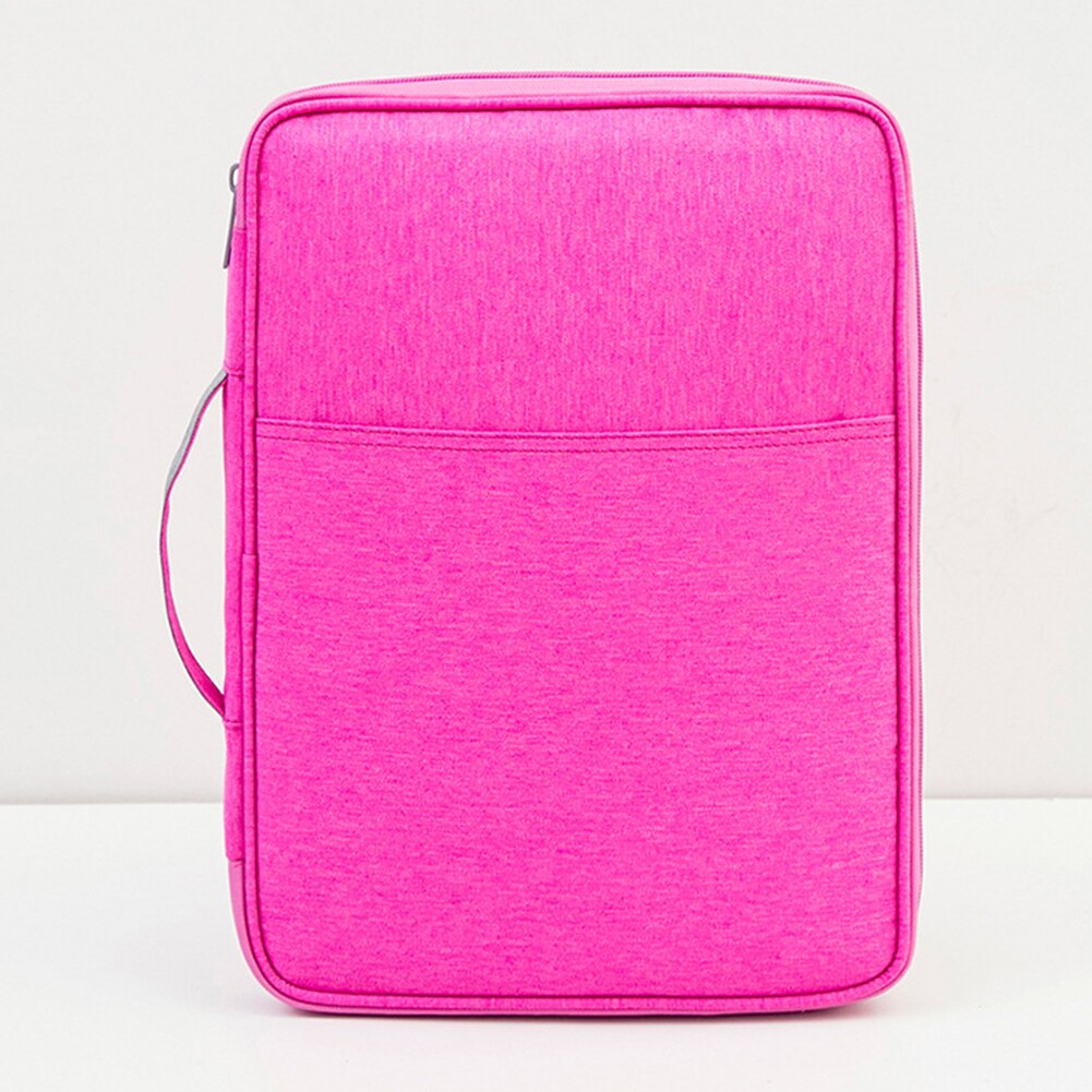 Sac de documents Oxford tissu pour cahiers Multi fonctionnel A4 Portable étanche unisexe école grande capacité stockage Zipper