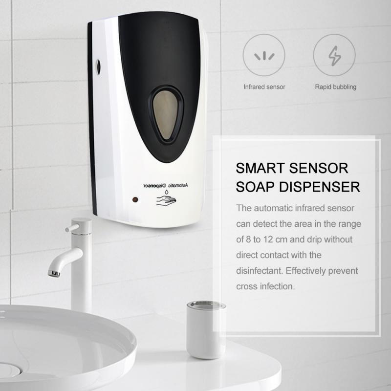 800ml Touchless Automatic Soap Dispenser Sensor Liquid Hand Disinfection Washing Cleaning Device for Kitchen Bathroom