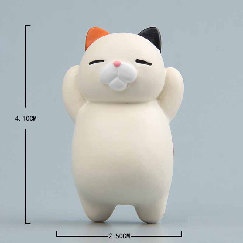 1PC lodówka gruby kot śmieszne zwierzęta kreskówkowe kot naklejki magnetyczne na lodówkę lodówka uchwyt prezent Dom dekoracje śliczne magnesy: F