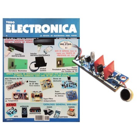 Kit electrónico para montar: mini emisora fm con micrófono + Instrucciones Nº19