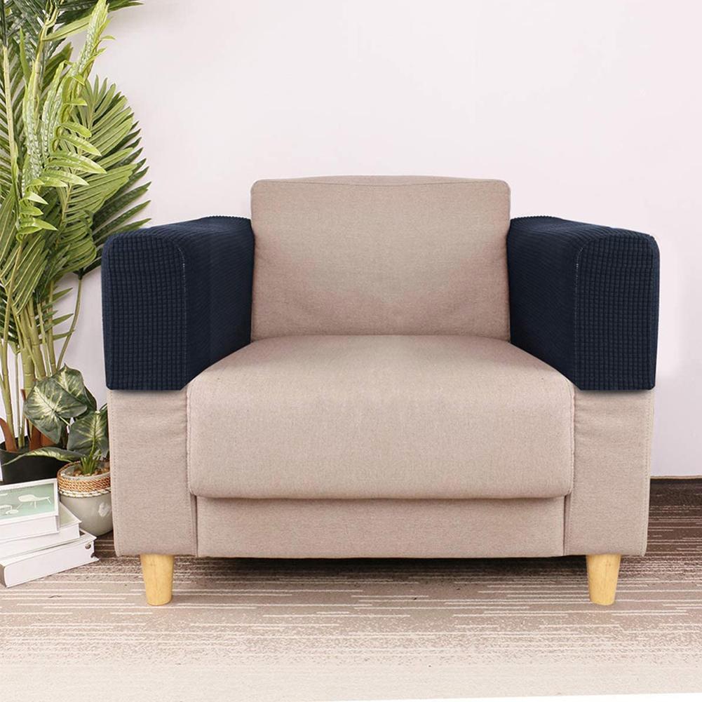 Afneembare En Wasbaar Bank Armsteun Elastische Beschermende Armsteun Armsteun Cover Sofa Polar Cover Cover Elastische Fleece C2h2