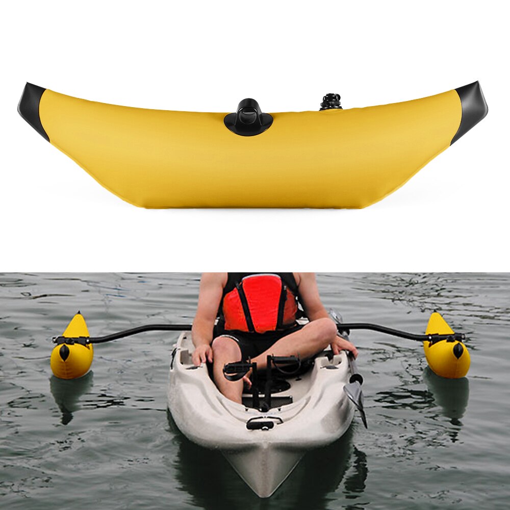 Kayak PVC inflable Outrigger Kayak Canoe pesca barco de pie flotador sistema estabilizador Kayak accesorio surf y navegación