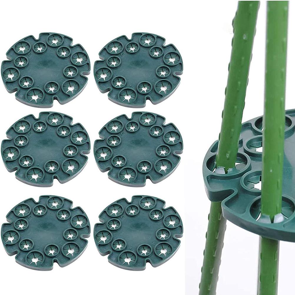 6PCS Wigwam Cane Grips Bamboo Plant Sticks Holder Vine Plant Holder For Climbing Plants Beans Sweet Pea Garden Tools Accessories: Default Title