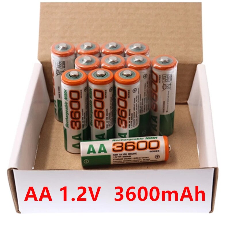 Ni-Mh Aa 1.2V Aaa 3600Mah Alkaline Oplaadbare Batterij MP3 Zaklamp Speelgoed Horloge Speler Vervanging