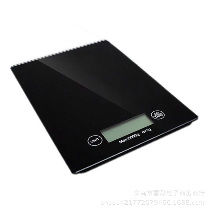 5KG Digital Kitchen Scale Electronic Food Scale 1g G/LB/OZ Kitchen Weight Measuring Scale for Baking Cooking Tare Function Good: Black