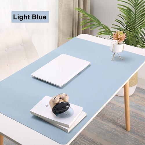 Anti-slip Waterproof PC Laptop Computer Mouse Pad Home Office Table Book Mat: Light Blue