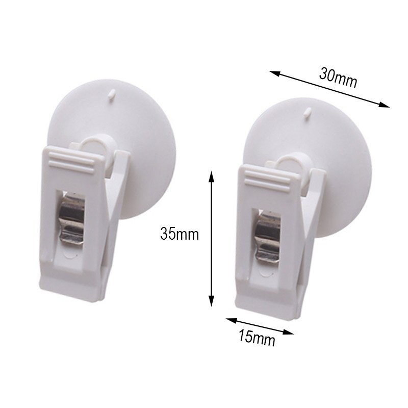 2pcs Car Parking Ticket Permit Clip Car Window Mount Suction Cup Tickets Folder Removable Hook Holder For Sun Shade Card Cloth: white sucker