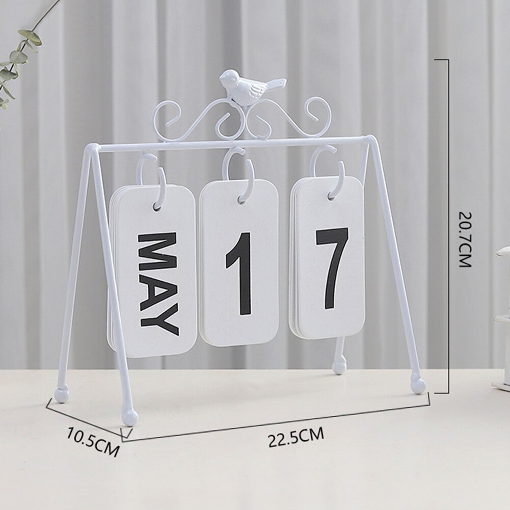 DIY Ins Style Iron Flip Calendar Bird Wrought Deco... – Vicedeal