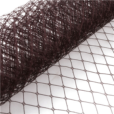 10 "25 CM Vogelkäfig Schleier Rot Fascinator Schleier Hüte Braut Netting Kinder Hand DIY Haar Zubehör Dekor 1 meter/los: Brown