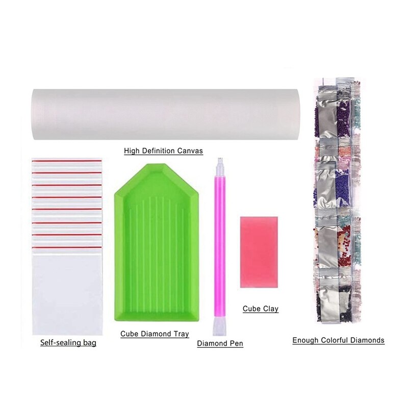 Moon Night Starry Sky Diamond Painting Kit, Diamond Art Kits for Adults &amp; Kids (15.75 x 19.69 In)