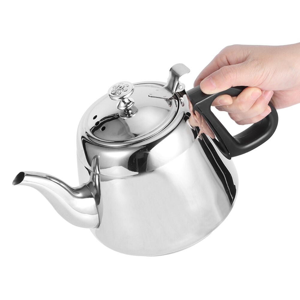 1,5 l práctico Acero inoxidable hogar tetera calentador de agua utensilios de cocina con mango antiquemaduras tetera