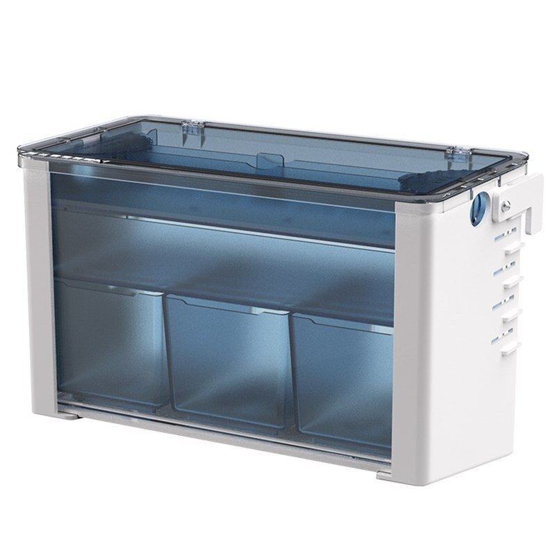 Scatola filtro per cortina d'acqua di gocciolamento filtro per serbatoio di pesce filtro per serbatoio di tartaruga a bassa circolazione d'acqua filtro per serbatoio di pesce accessori per filtri