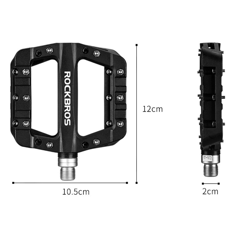 ROCKBROS Bicycle Pedal MTB Pedals Anti-slip Ultralight Seal Bearings Nylon Mountain bmx Bike Pedal for Bicycle Parts Accessories