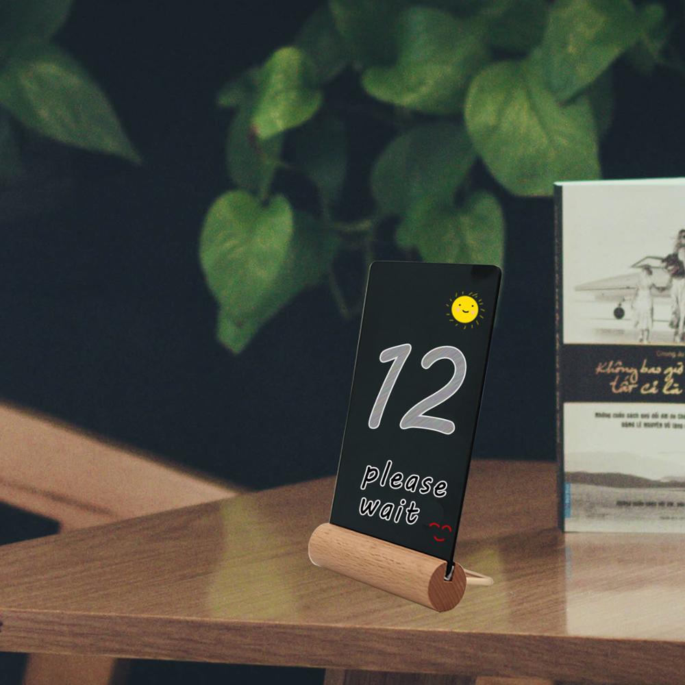Dobbeltsidet tavle stativ træ tavle restaurant kaffebar bord skilt reklame display stand stativ