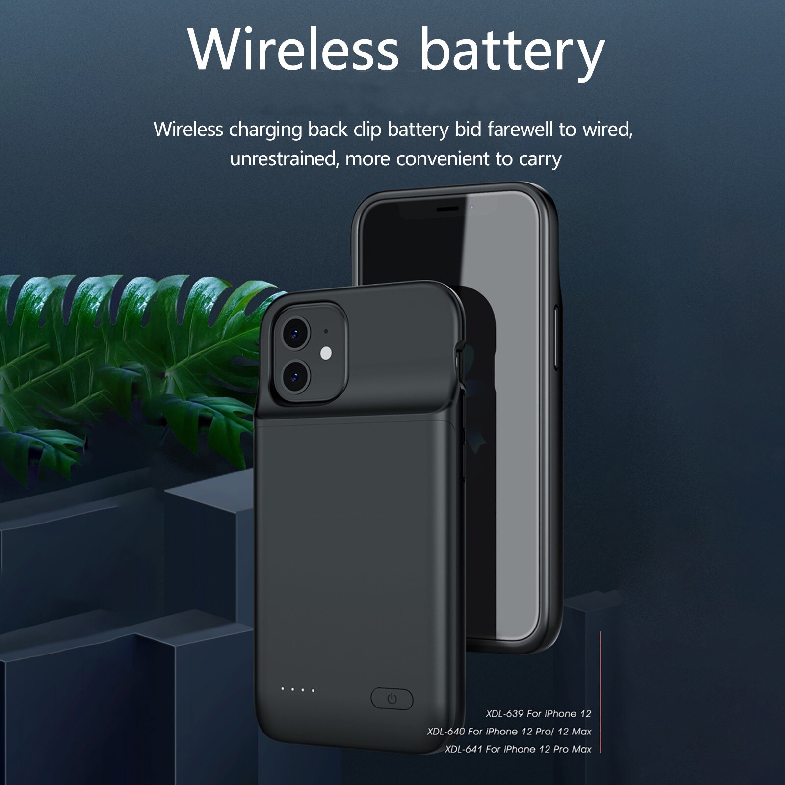 4700mAh Battery Charger Cases For iPhone 12 Mini Power Bank Cover Clip Battery Phone Charger For iPhone 12