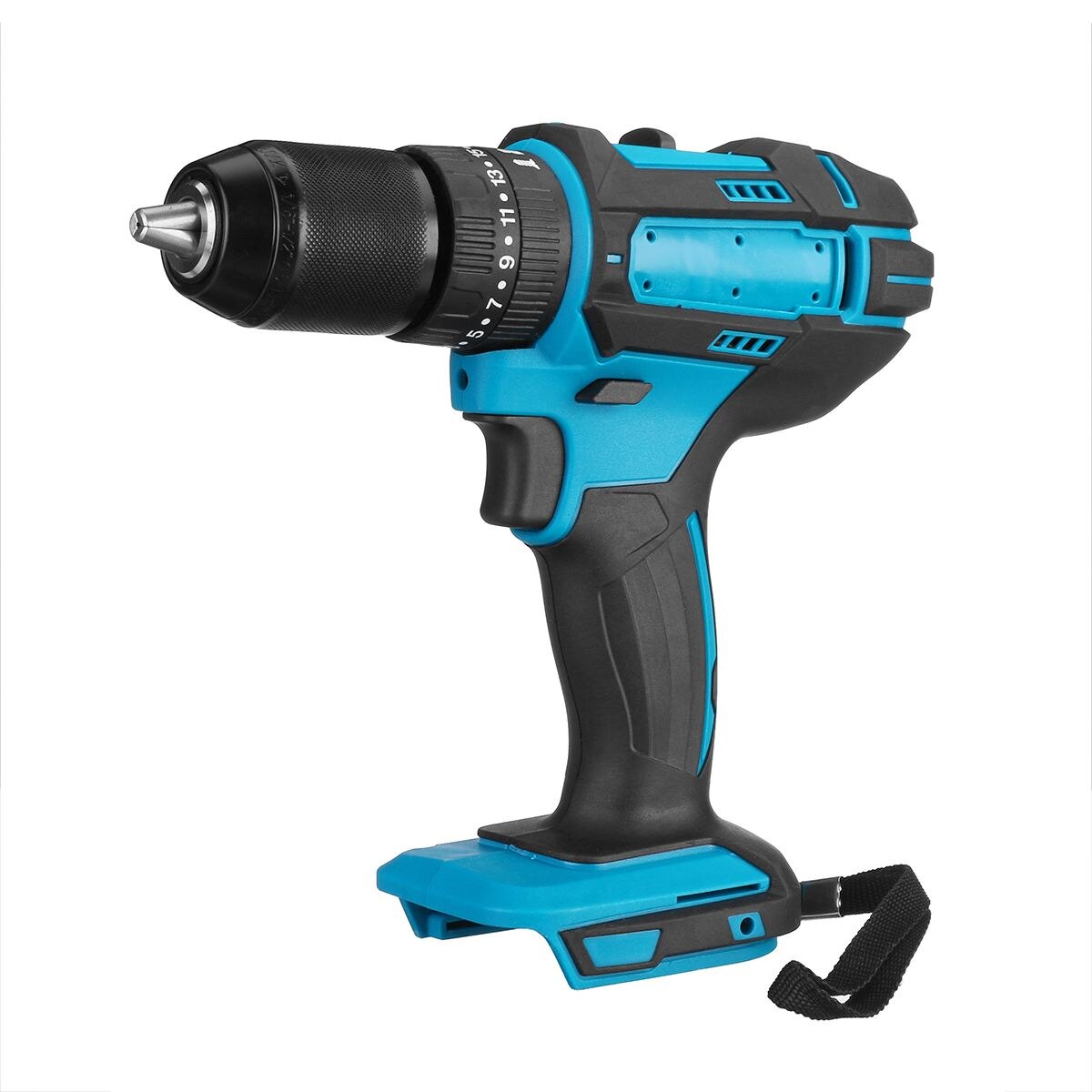 18V 21V 95Nm 3 in 1 Electric Drill Hammer Screwdriver with LED Light 10mm Cordless Impact Drill for Makita Battery: Default Title