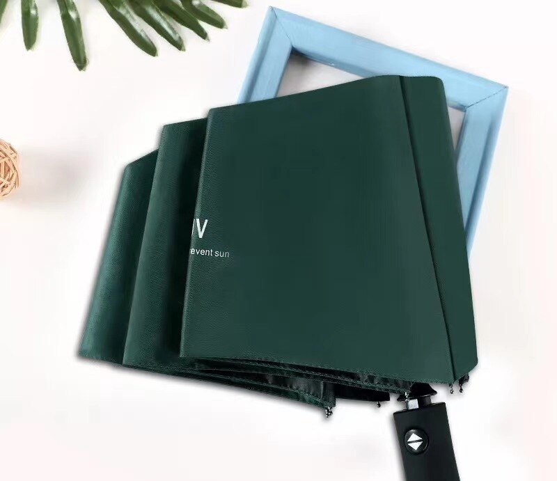 Small Mini Umbrella with Case Light Compact Perfect for Travel Lightweight Portable Parasol Outdoor Sun&Rain Umbrellas: 1 Green