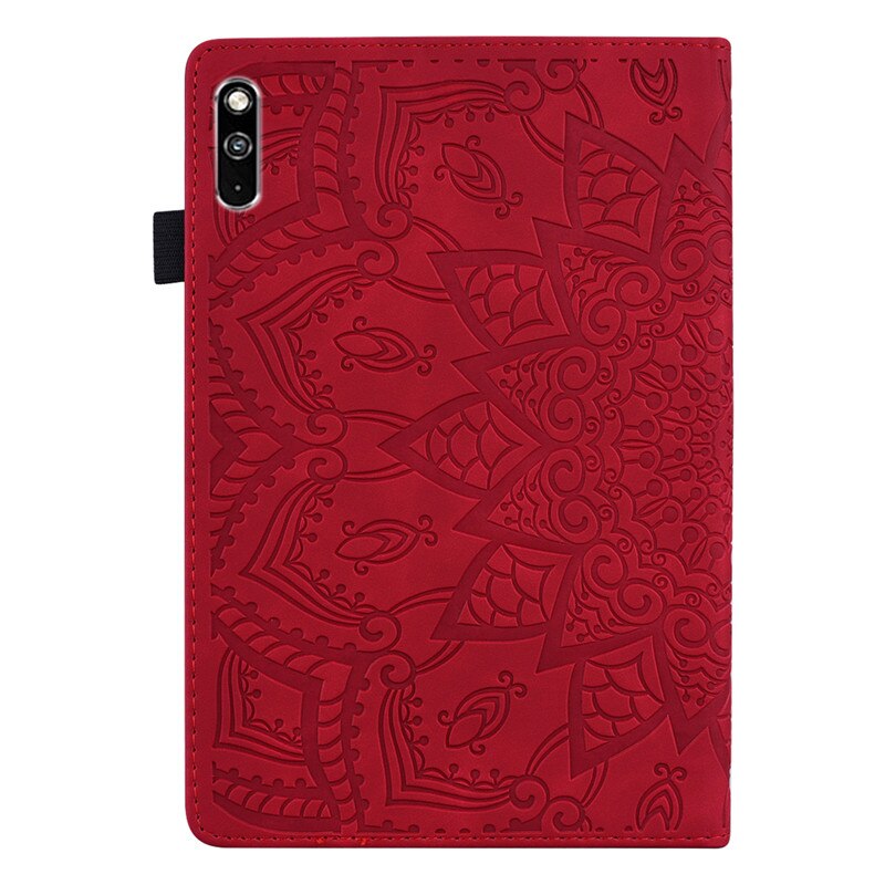 3D Reliëf Case Voor Huawei Matepad BAH3-W09 BAH3-AL00 (10.4 ") card Slots Stand Cover Met Soft Tpu Back Shell