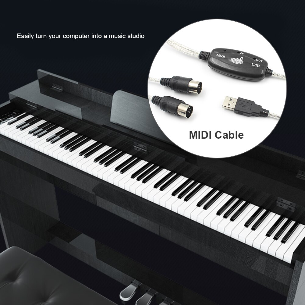Profi USB in-aus Midi- Adapter Kabel PC zu Musik Elektronische Tastatur Konverter Kabel Elektrische Klavier Tastatur Instrumen