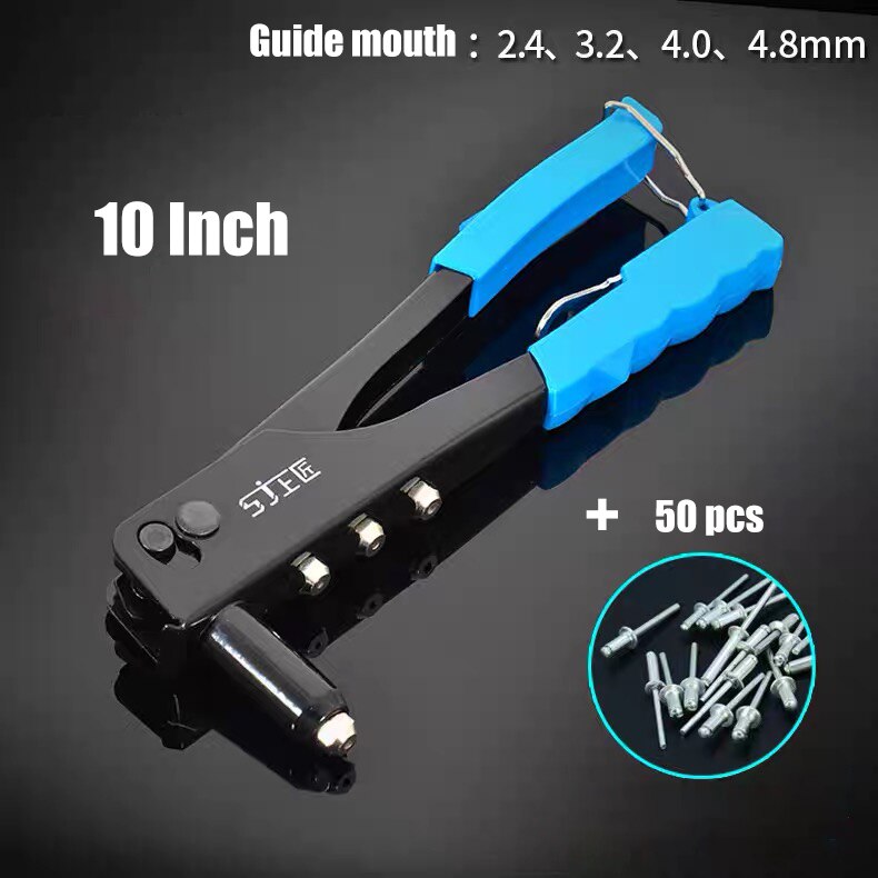 Metal Wood working Pop Rivet Tool Riveter Gun Repair Tools Kit Heavy Duty Hand Tool: 10 inch