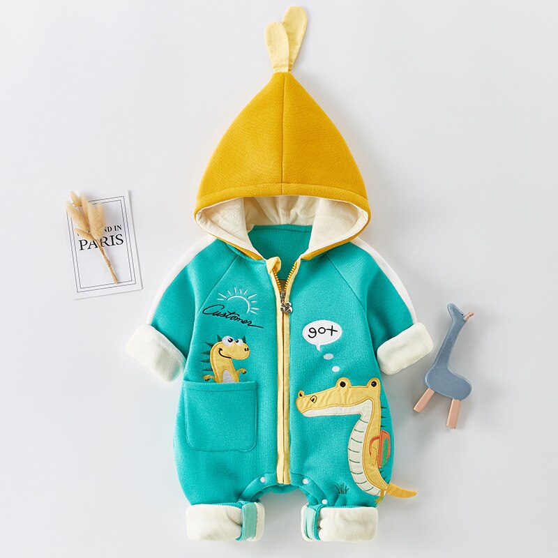 Herfst Winter Jas Jumpsuit Baby Kleding Pasgeboren Snowsuit Jongen Warme Romper Down Katoen Jassen Meisje Sneeuw Kleding Bodysuit