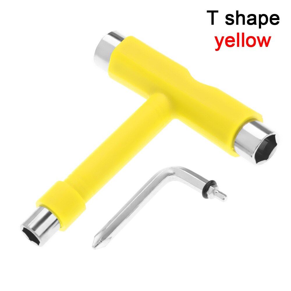 Professionele Alles In Een Universele Multifunctionele T/Y Vorm Skateboard Moersleutel Roller Skate Tool Skate Gereedschap Schroevendraaier