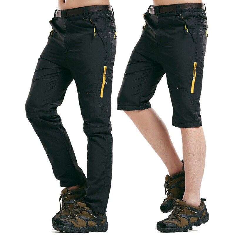 5xl heren zomer snel drogende verwijderbare broeken outdoor sport waterdichte merk shorts wandelen trekking dunne mannelijke visbroeken  va025