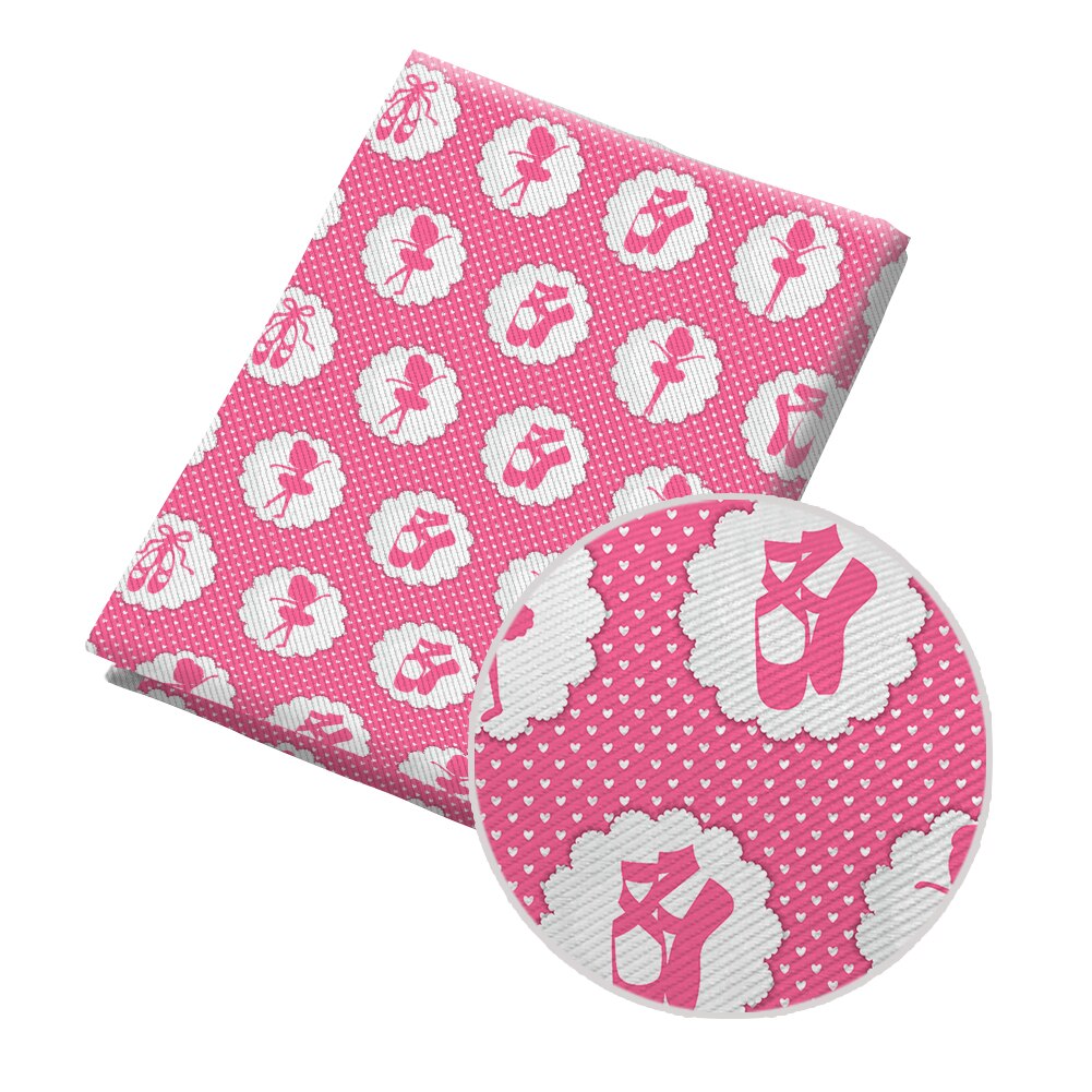 Tissu Kawaii en coton Polyester pour fille, rideau de vêtements pour enfants, housse de coussin, dessin animé, danse de Ballet, bricolage, 50x145CM: PL2531