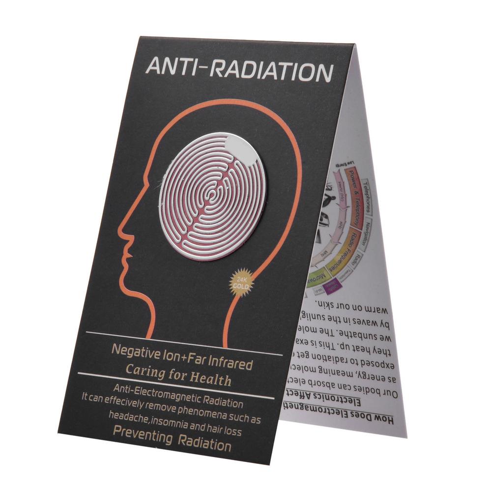 Radiation Protection Phone Stickers 5G &amp; EMF Blocker 6pcs For Mobile Effectively Eliminate Harmful Pollution 24k Gold Dual