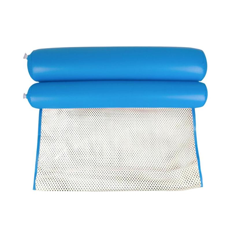 Outdoor Pieghevole Acqua Amaca Piscina Aumentare Materasso di Aria Gonfiabile Spiaggia Lettino Galleggiante Letto A Dormire Sedia Amaca: Type B Dark Blue