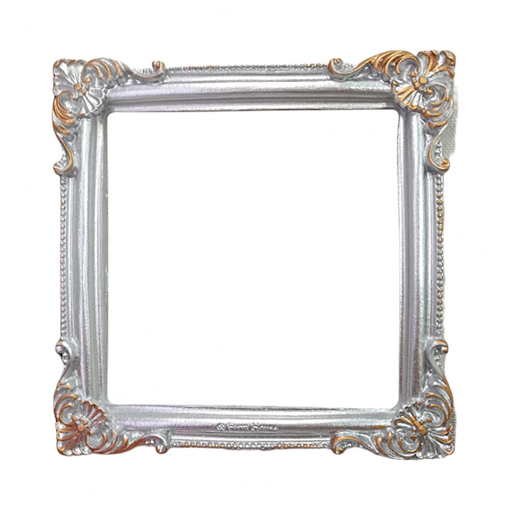 INS Retro Mini Photo Frame DIY Resin Craft Vintage Picture Frame Miniature Photo Frame Accessories Photo Props: Blue