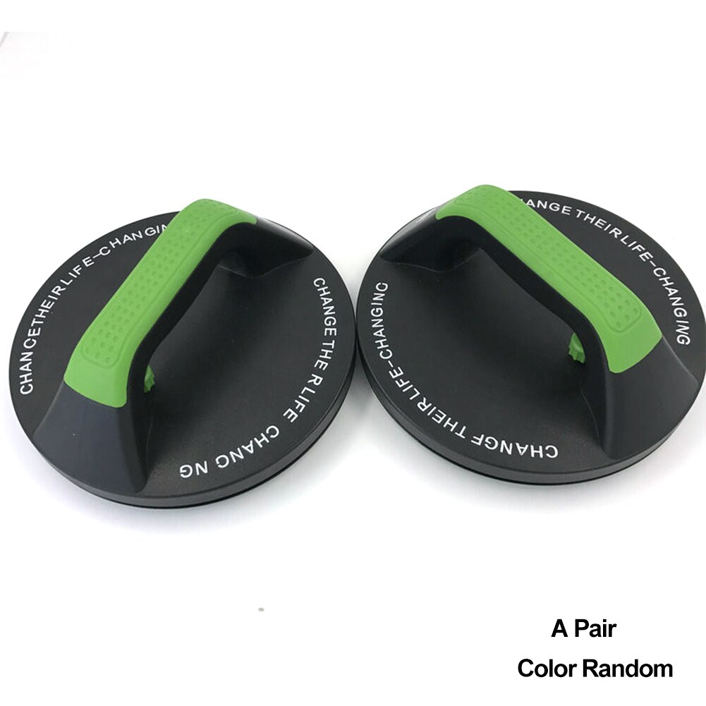 1 Pair Round Fitness Non-Slip Portable Rotating Handles Push-ups Muscle Training Workout Grips Arm Strength Push-ups Frame