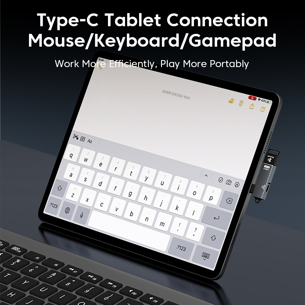 Adapter OTG 2 w 1 Kolanko PD100W Szybkie ładowanie typu C męski na żeński konwerter typu C/USB Złącze słuchawek USB do iphone 15