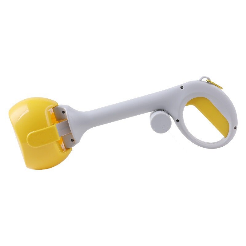 LVTUBANLV Pooper Schaufel für Hund Mittel Kleine Haustier Kacke Abfall wählen hoch Gestell Poo Abfall Entfernung robust Langlebig Nicht Zerbrechliche Pflücker: Gelb-groß